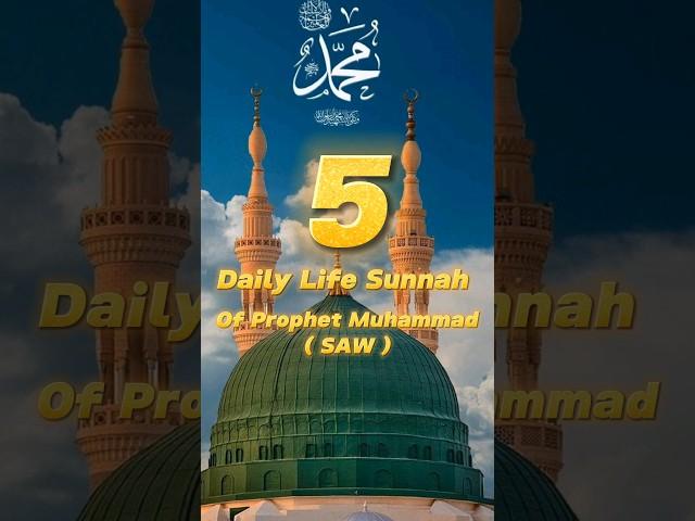 5 Daily Life Sunnah Of Prophet Muhammad SAW Part-3 | #ytshortsvideo #islamicvideo #shortsvideo