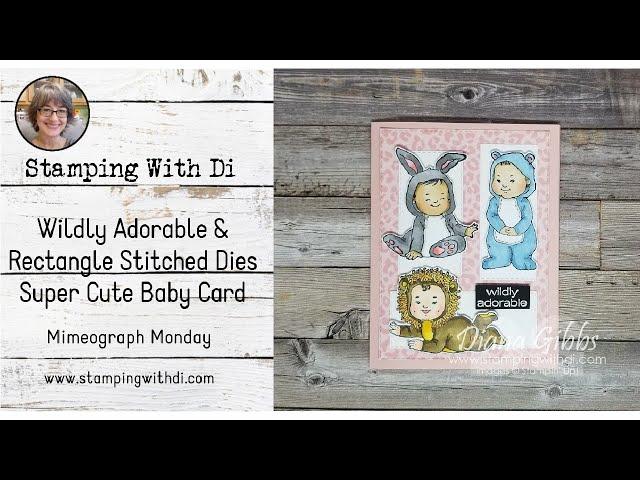 Wildly Adorable with Rectangle Stitched Dies - Mimeograph Monday | Stampin' Up!