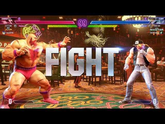 Street Fighter 6  Itazan (Rank #1Zangief) Vs Junior (Rank #1Terry)  SF6 High Level Match's!