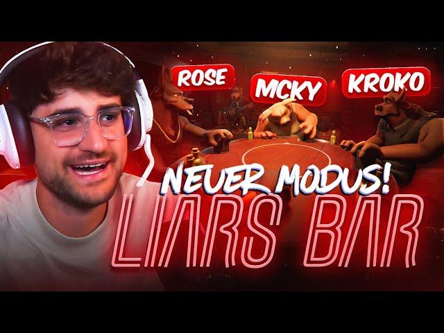 Die LUSTIGSTEN RUNDEN die wir JEMALS hatten! LIARS BAR - NEUER MODUS mit MCKY, KROKO & ROSEMONDY