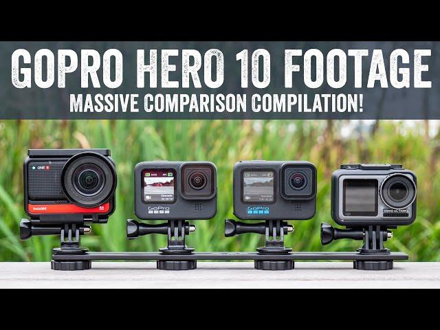 GoPro Hero 10 Massive Footage Comparison // Hero 9, Insta360 One R, DJI OSMO Action