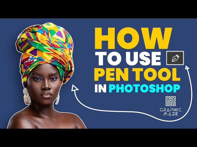How to use Pen Tool in Photoshop #photoshop #pentool #png #graphicmaze