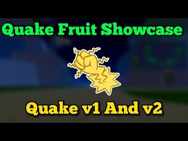 Blox Fruits Quake Fruit Showcase Awakened And Unawaken Rework(ROBLOX)