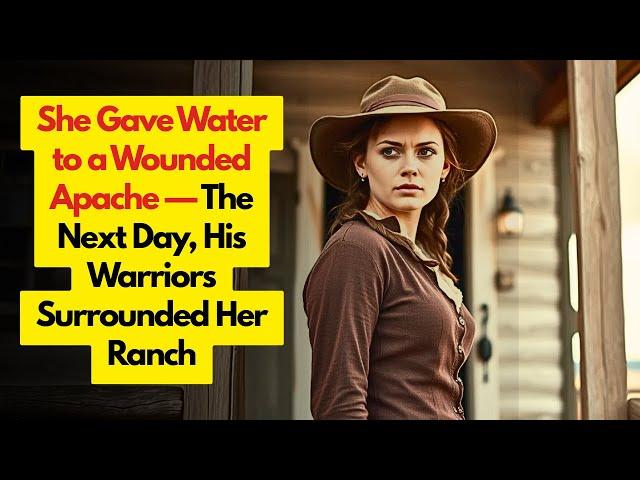 She Gave Water to a Wounded Apache — The Next Day, His Warriors Surrounded Her Ranch