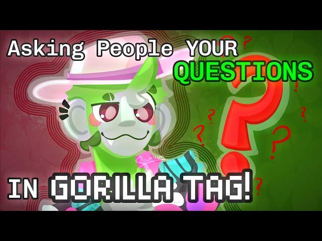 Asking Monkes YOUR Questions in GORILLA TAG!