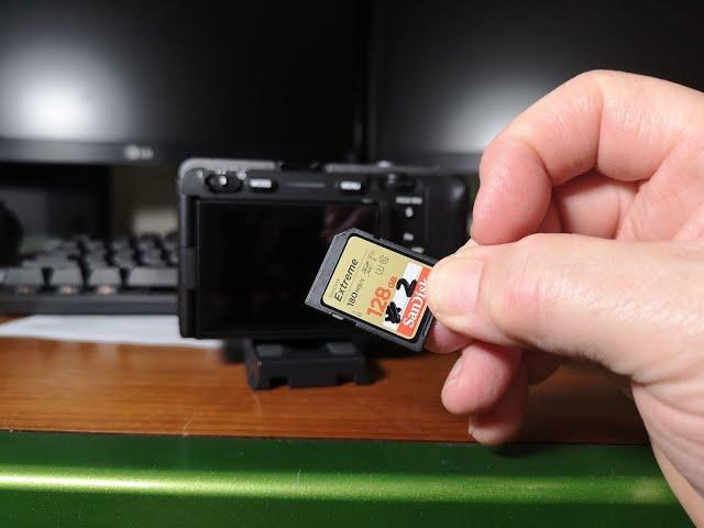 Format SD card Sony FX30