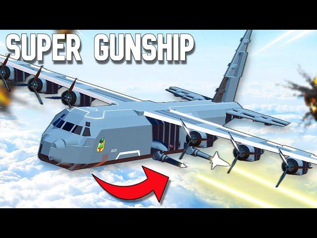 I Built A Supersized AC130 Gunship And Gave it FLAK CANNONS!
