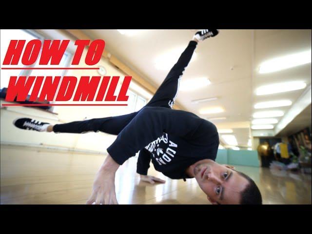 обучалка гелик(how to windmill) b-boy Fe_DoSk1n (ENG Sub)