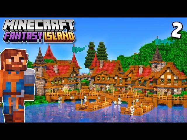 I Built A WORKING Fishing Dock! | Fantasy Minecraft | Episode 2