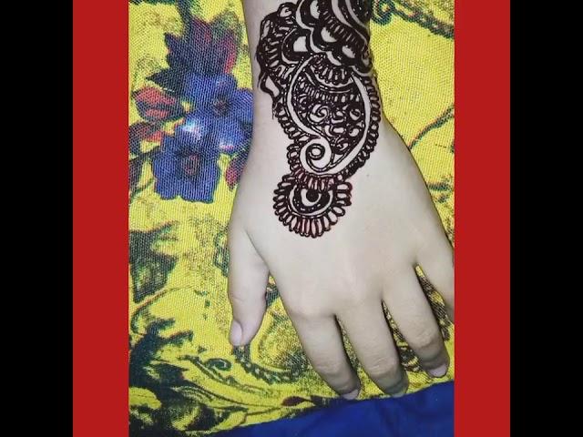 new stylish back hand mehndi tutorial # mehndi passion