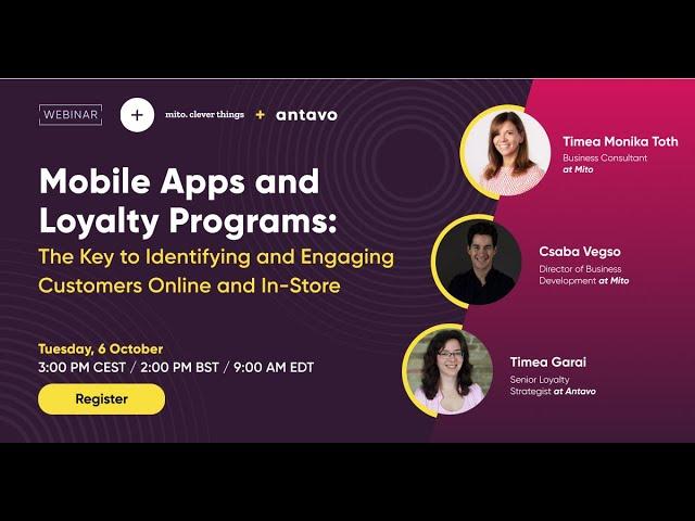 [Webinar] Mobile Apps and Loyalty Programs: The Key to Identifying and Engaging Customers