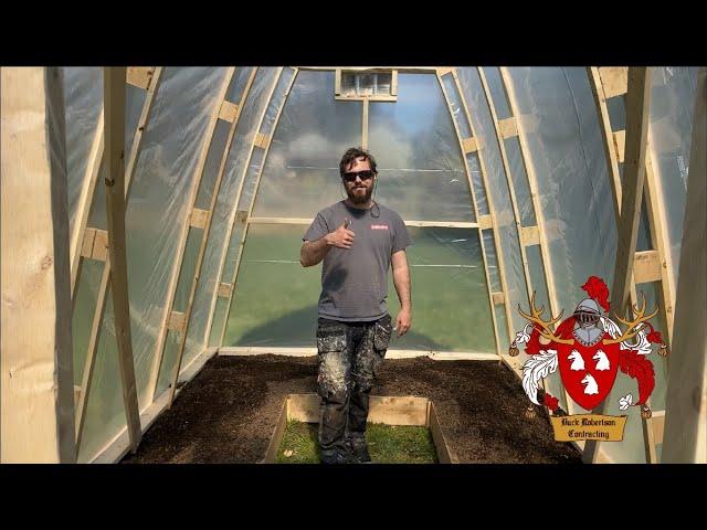 GREENHOUSE FOR GROWING YOUR GROCERIES w/ Buck Robertson Contracting [Summer Project + Gardening]