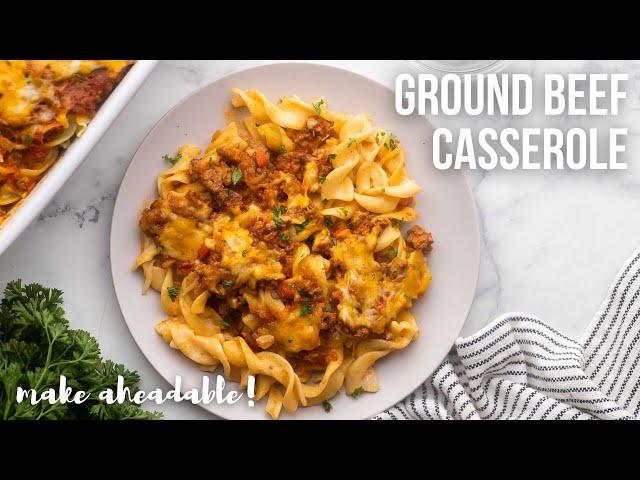 Ground Beef Casserole l The Recipe Rebel