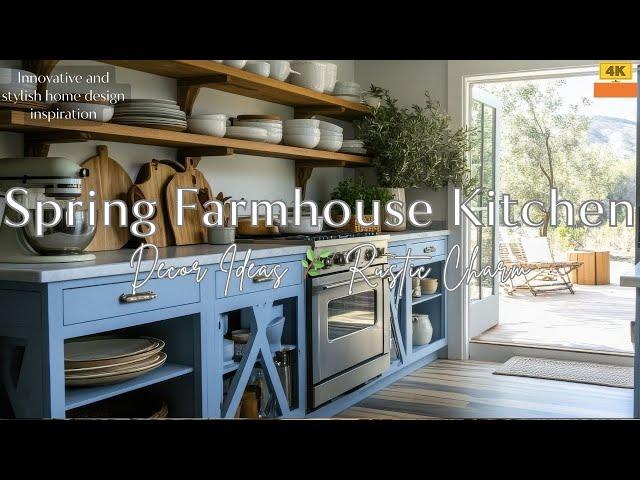 Spring Farmhouse Kitchen Decor Ideas Rustic Charm Pastel Touches & DIY Inspiration for a Cozy Space!