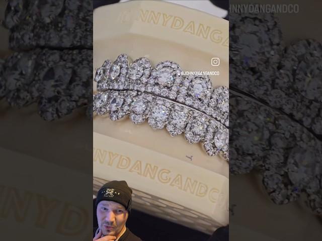 Best Diamond Grill from Johnny Dang? Diamonds are Set Perfectly and it's Straight  #shorts #grillz