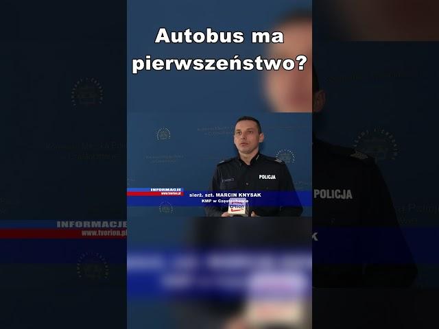 Autobus ma pierwszeństwo? #kierowcy #autobus #ruchdrogowy #policja