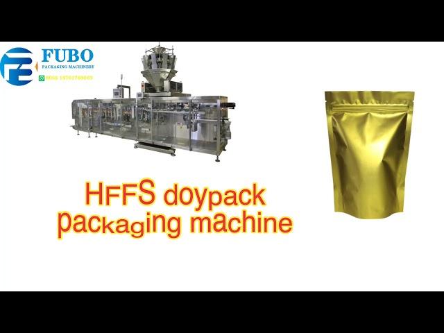HFFS zipper doypack form fill seal packaging machine
