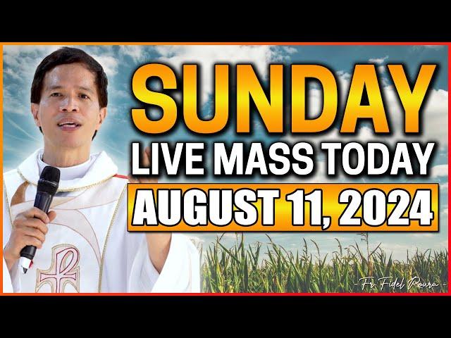 SUNDAY FILIPINO LIVE MASS TODAY || AUGUST 11, 2024 || FR JOSEPH FIDEL ROURA