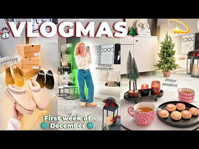 VLOGMAS 1️ Наши Рабочие Будни, Обновляю Косметичку, Делаю Адвент для МУЖА, Новые UGG, Распаковки!