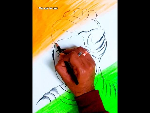 swami vivekananda drawing oil pastel #shorts