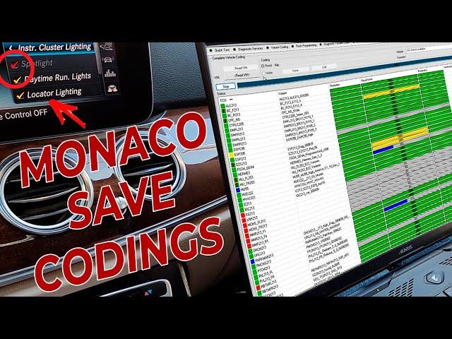 Important! Incorrectly Coded ECU? How to correctly save & return encodings Mercedes on Monaco 8.16