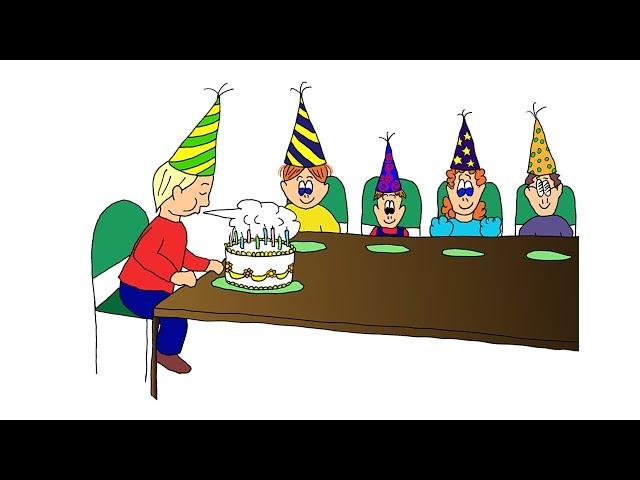 ESL Easy Listening Comprehension 4:  The Birthday Party