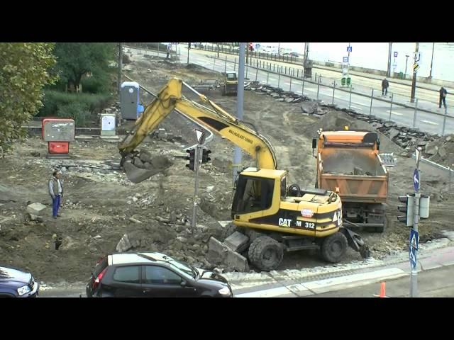 Caterpillar M312 excavator in Budapest