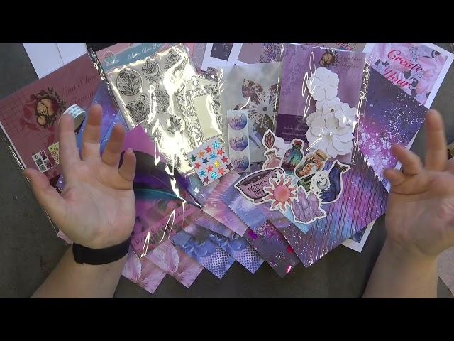 Glitzy Treasures card kit Unboxing