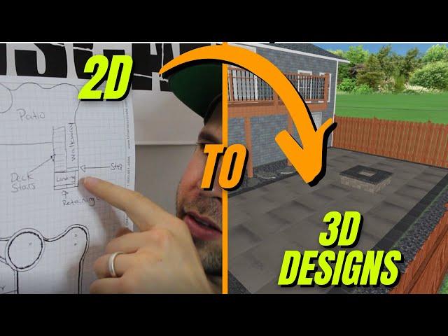 Moving from 2D to 3D Designs in Hardscaping