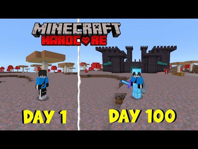 I Survive 100 Days on a Masrom Only World in Minecraft Hardcore in Hindi 