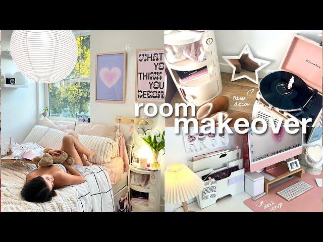 Room Makeover  decorate + clean with me, pinterest-inspired, aesthetic transformation