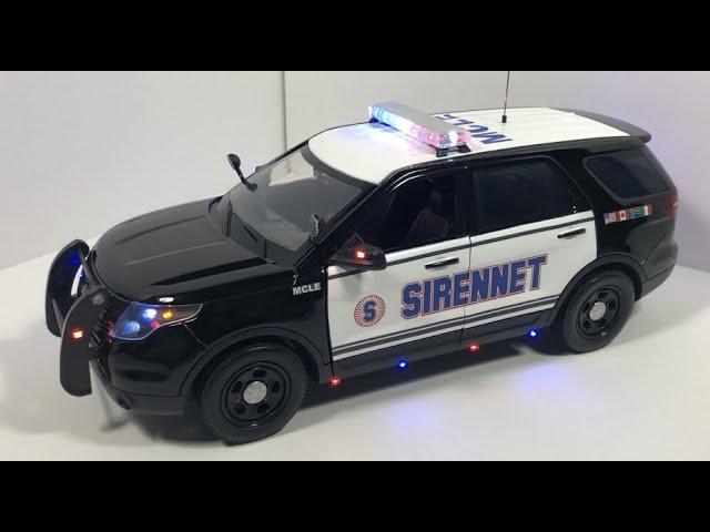 1/18 SIRENNET Police Ford Explorer with Working Lights (CUSTOM ORDER)