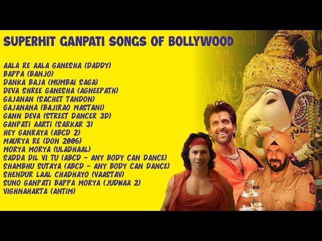 Ganpati Bappa Superhits of bollywood playlist | Nonstop 1+ hours of Ganpati songs of bollywood