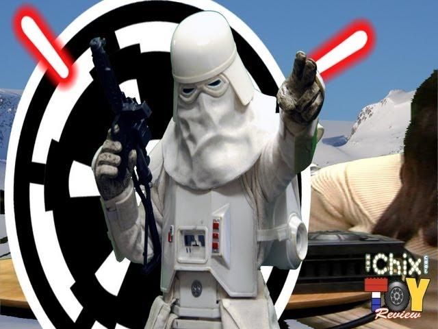 Sideshow Snowtrooper & E-WEB Heavy Repeating Blaster Environment 1/6th review HCCTR ep (78)