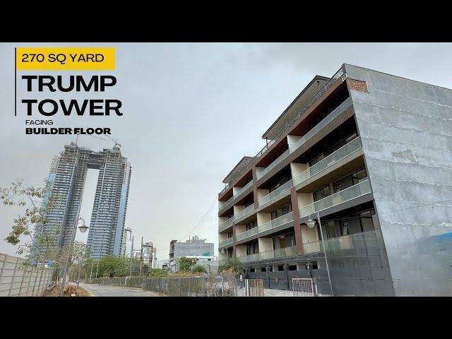 Prime Luxury Living Exclusive 270 Sq Yard Builder Floor Facing Trump Tower in Adani Township,Gurgaon