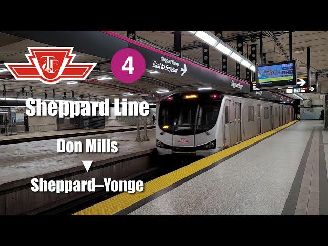 [出走環遊記#3] 多倫多地下鐵4號綫 | Toronto Subway Line 4 Sheppard | Don Mills → Sheppard-Yonge