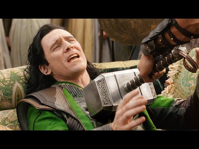 Thor Throws His Hammer At Loki - Loki As Odin Scene - Thor: Ragnarok (2017) Movie Clip HD