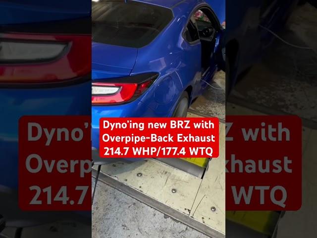 2023 Subaru BRZ with PSI Overpipe-Back Exhaust = 214.7 WHP  @ 6800 & 177.4 WTQ  @ 3025