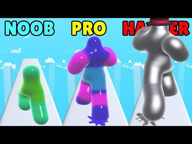 NOOB vs PRO vs HACKER in Blob Runner 3D