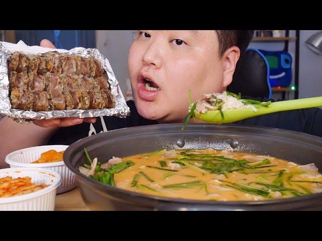 부산돼지국밥 맛집 수제순대 먹방 Pork and Rice Soup 리얼사운드 만능방송