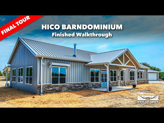 Hico Barndominium Home Tour BARNDO, SHOP HOUSE, SHOUSE, BARN HOME | Texas Best Construction