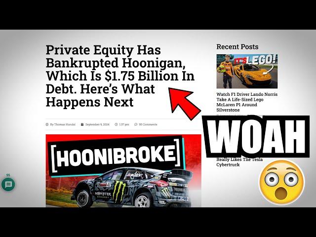 Hoonigan In Bankruptcy with 1.2 BILLION IN DEBT! I Saw This Coming