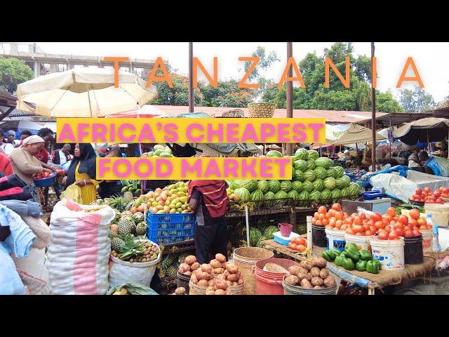 LIVING IN TANZANIA: INSANE FOOD MARKET #FoodMarket #tanzania