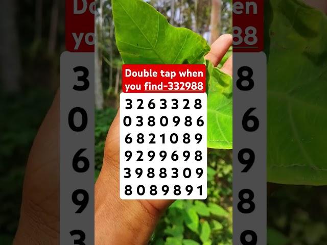 Double tap when you find-332988 #shorts #puzzlegame #mathstricks