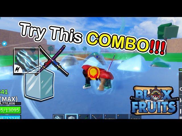 Easy Combo Ice Fruit + Eclaw + Cursed dual Katana  - Blox Fruits