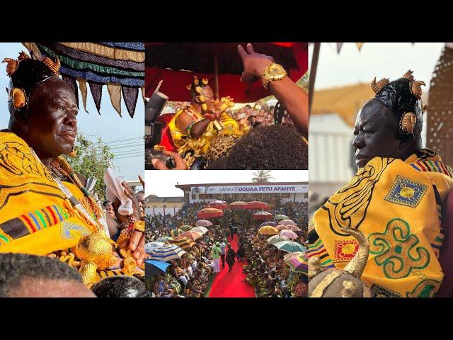 See How Otumfuo Osei Tutu II Beautifully Arrived At Cape Coast Oguaa Fetu Afahye Festival 2024