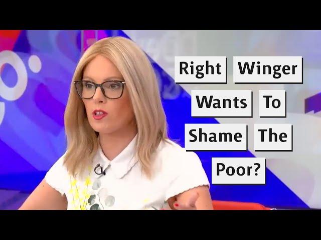 Right Wing Host Wants To Bring Back The Shame Of Claiming Benefits?