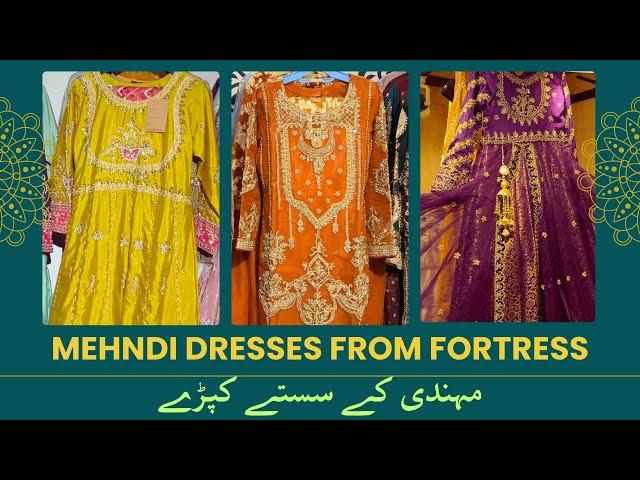 Mehndi Dresses | Shopping at Fortress | مہندی کے کپڑے | Crust Culture Review