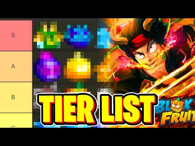 *NEW* FRUIT TIER LIST For DRAGON UPDATE In BLOX FRUITS! Roblox