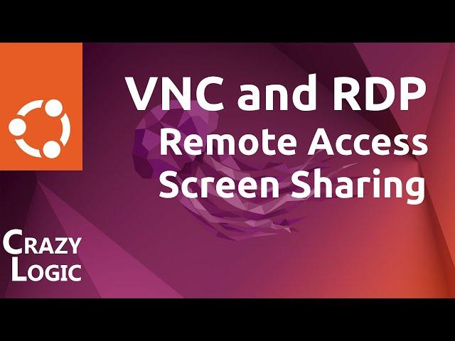 90 - VNC and RDP Ubuntu 22.04, Jammy Jellyfish, Remote Access, Screen Sharing, with lock screen fix